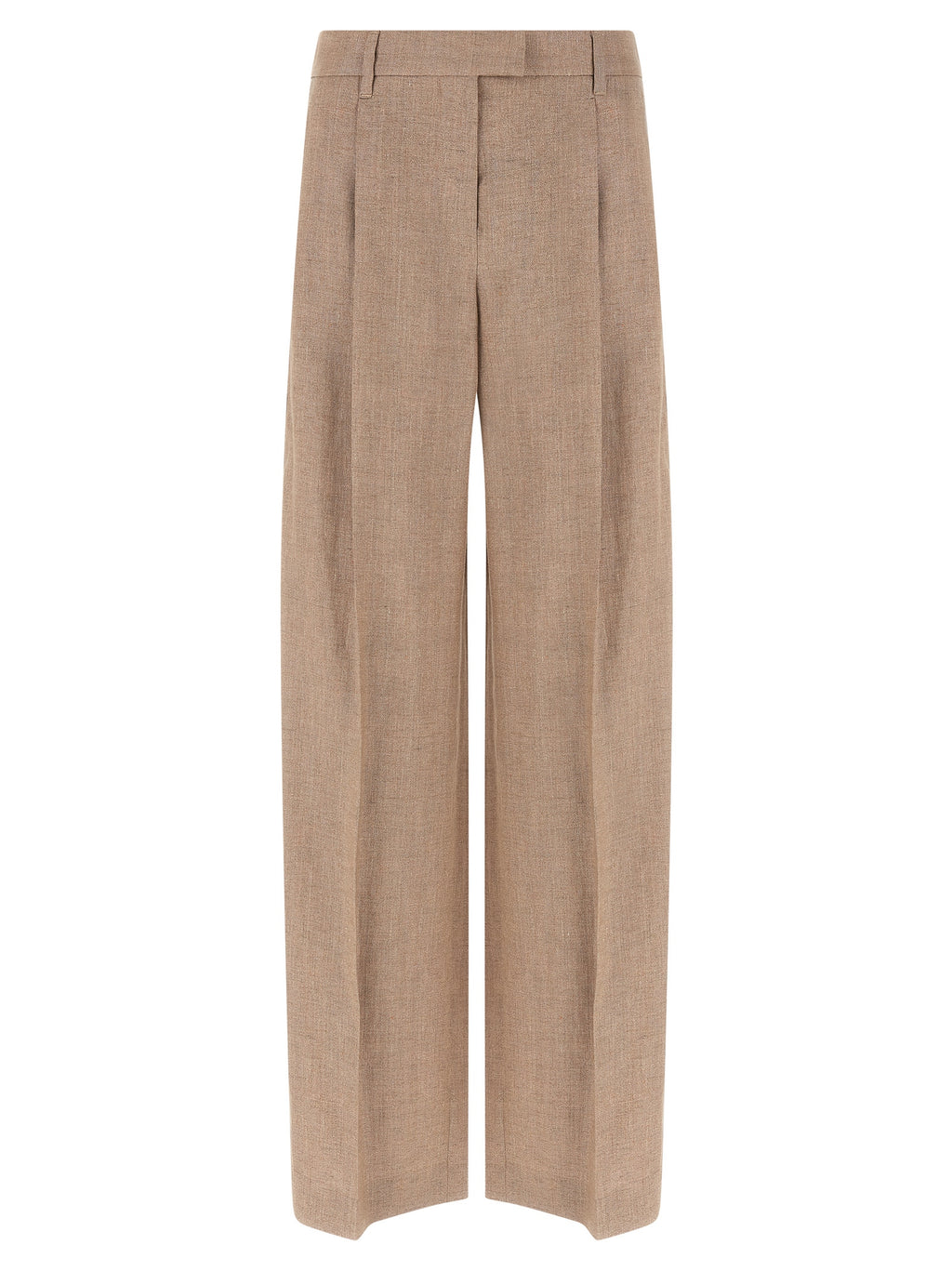 Multicolor Linen Flared Pants
