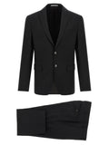 Black Wool Two-Piece Suit