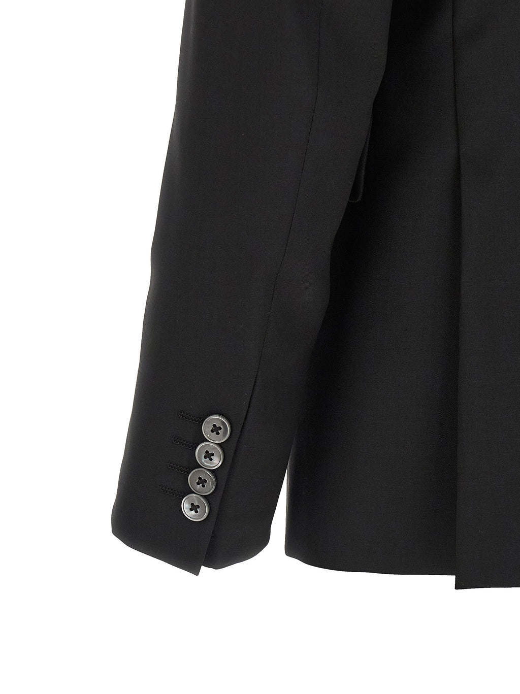 Black Wool Two-Piece Suit