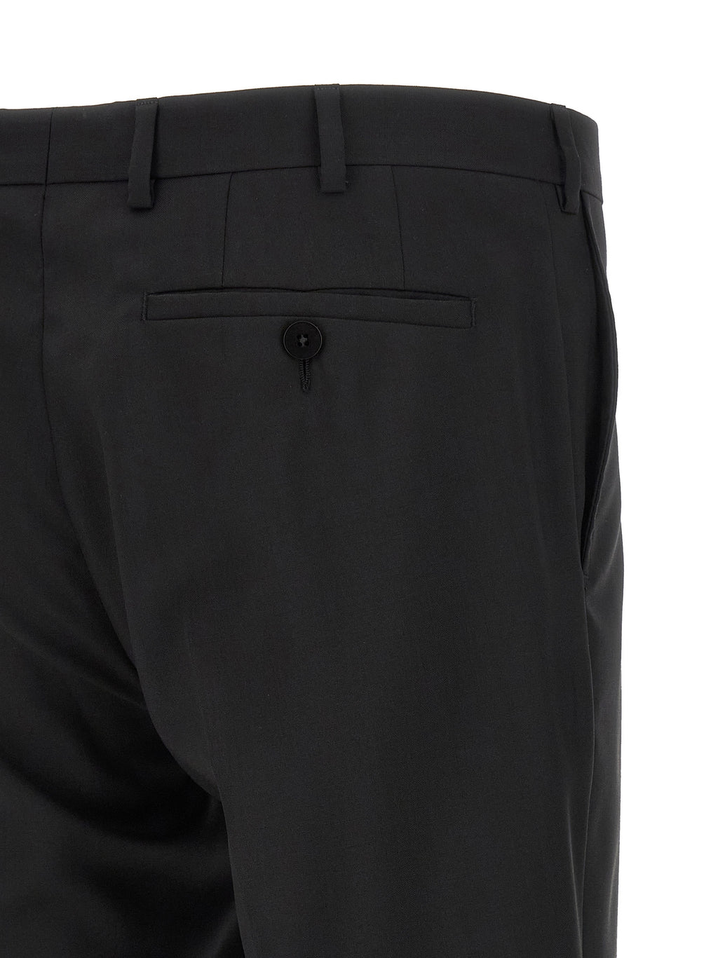 Black Wool Two-Piece Suit