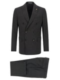 Gray Viscose Two-Piece Suit