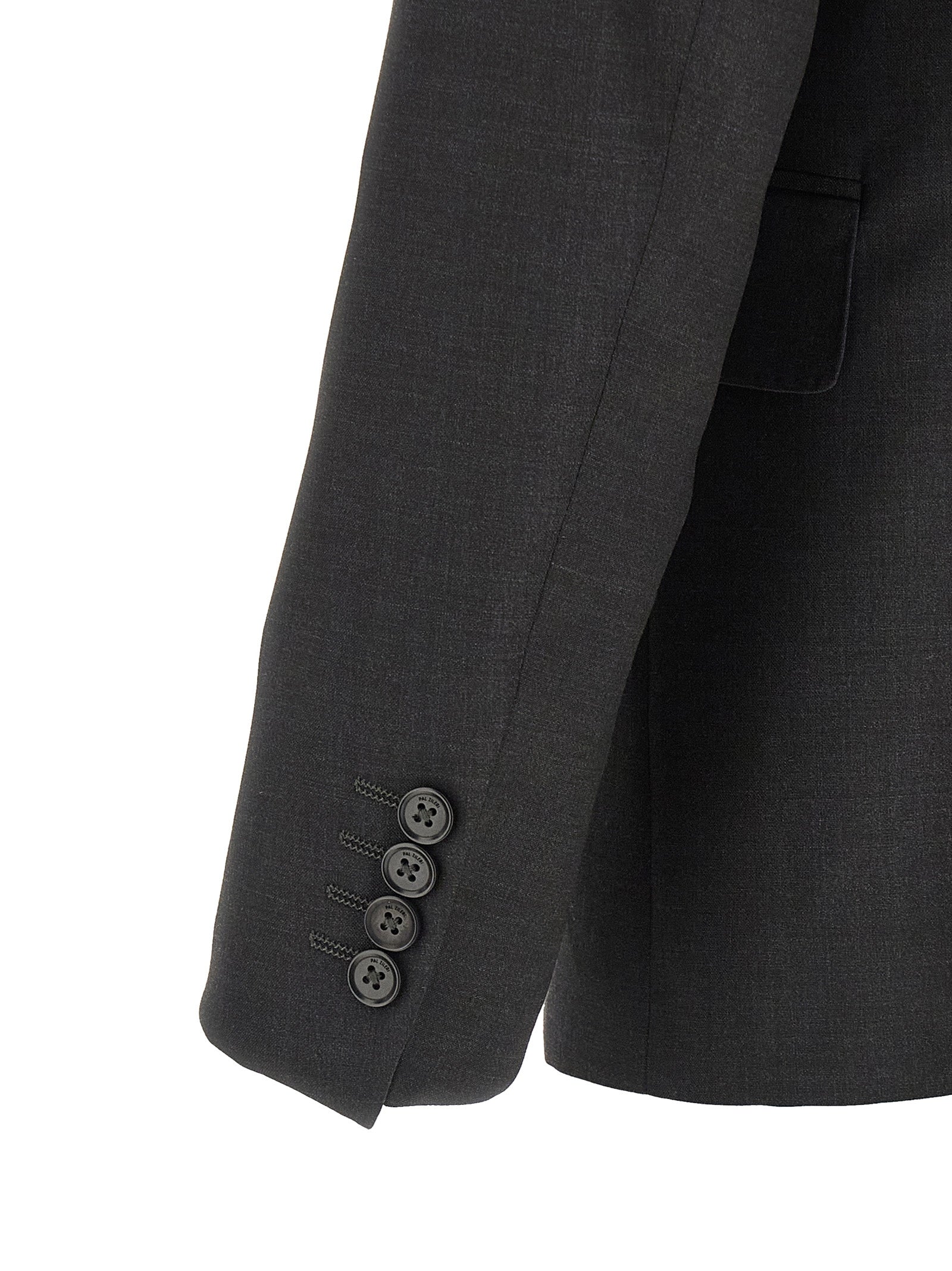 Gray Viscose Two-Piece Suit