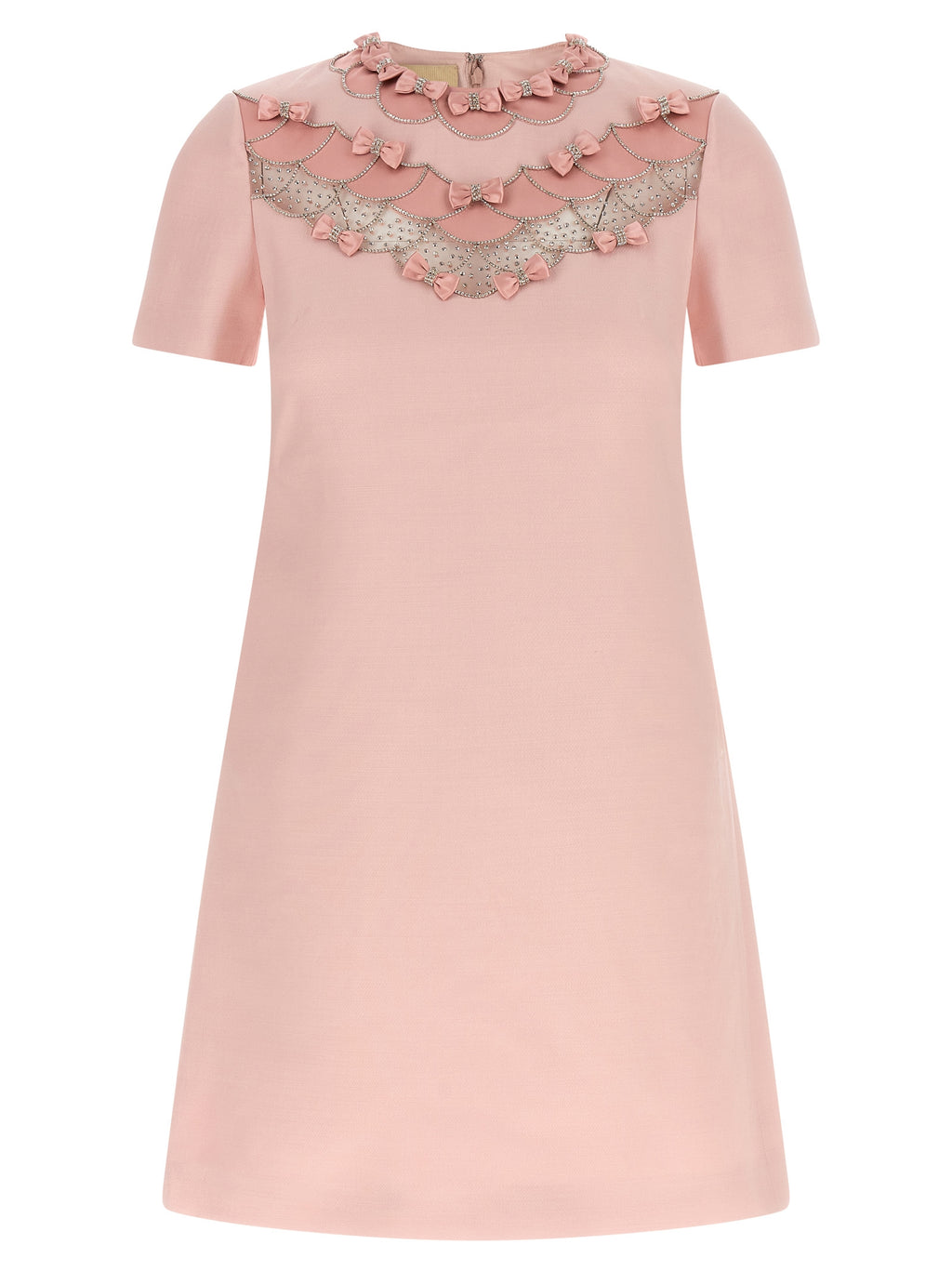 Multicolor Virgin Wool Short Dress