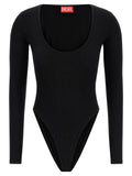 Black Viscose Bodysuit