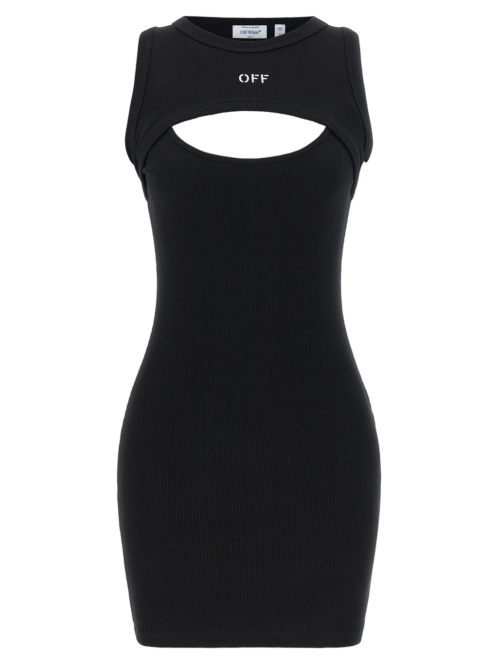 Bicolor Cotton Short Dress