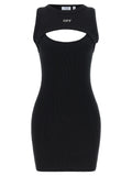 Bicolor Cotton Short Dress