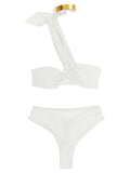 White Polyamide Bikini