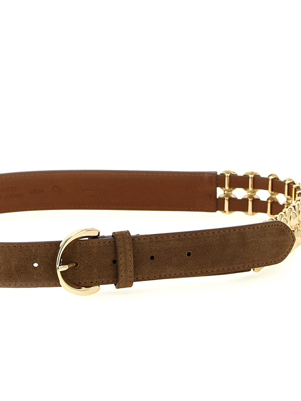 Brown Lamb Leather Regular Belt