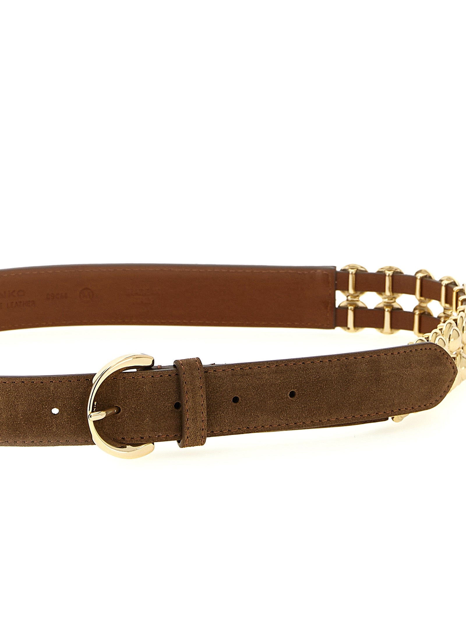 Brown Lamb Leather Regular Belt