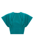Bicolor Polyester Blouse