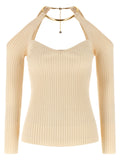 Beige Viscose Cardigan