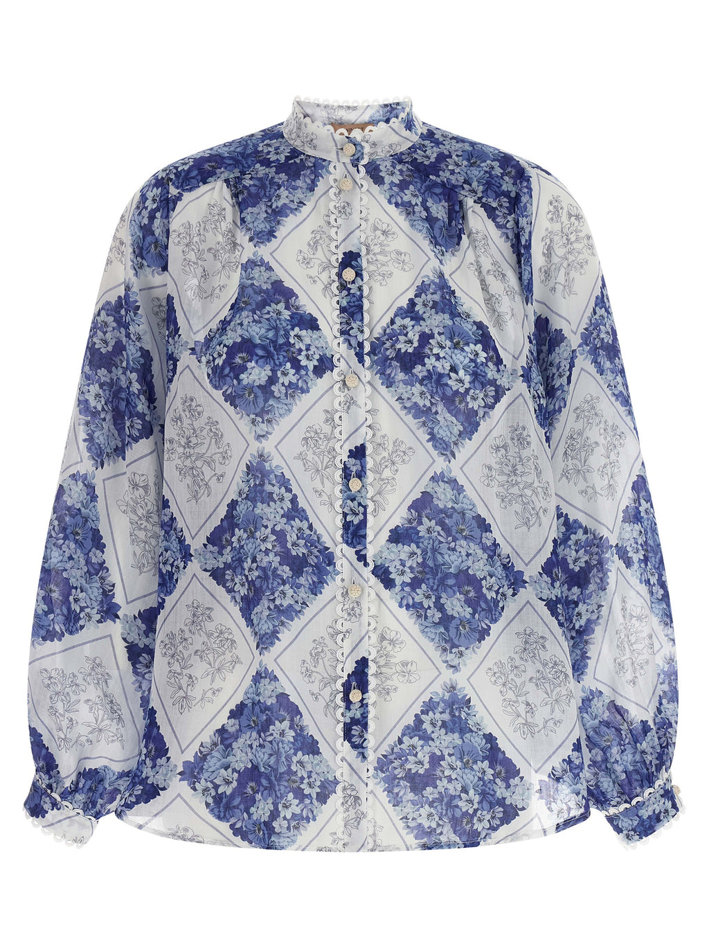 Blue Stingray Leather / Ray Skin Blouse