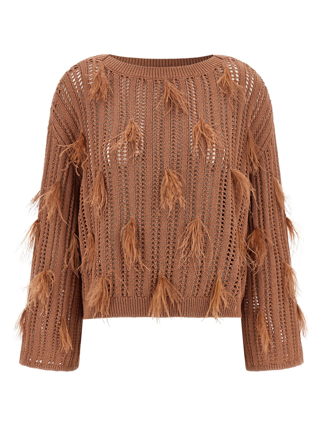 Brown Cotton Cardigan