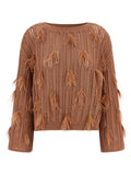 Brown Cotton Cardigan