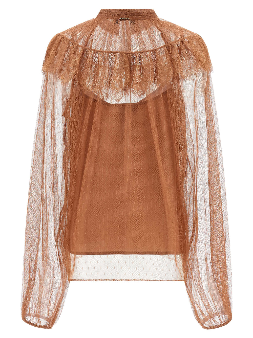 Brown Polyester Blouse