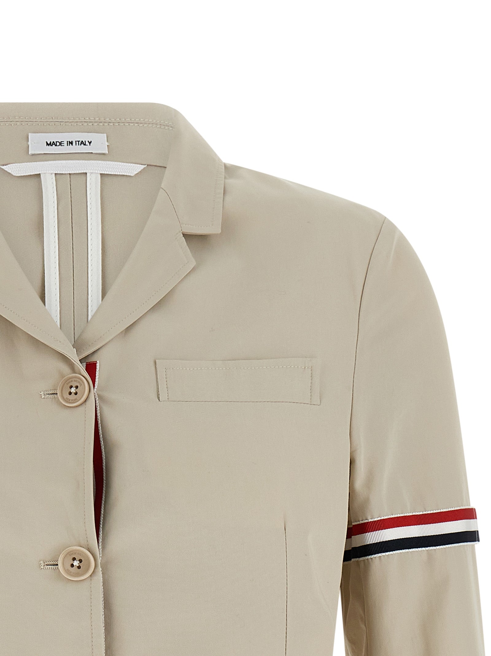 Beige Cotton Blazer