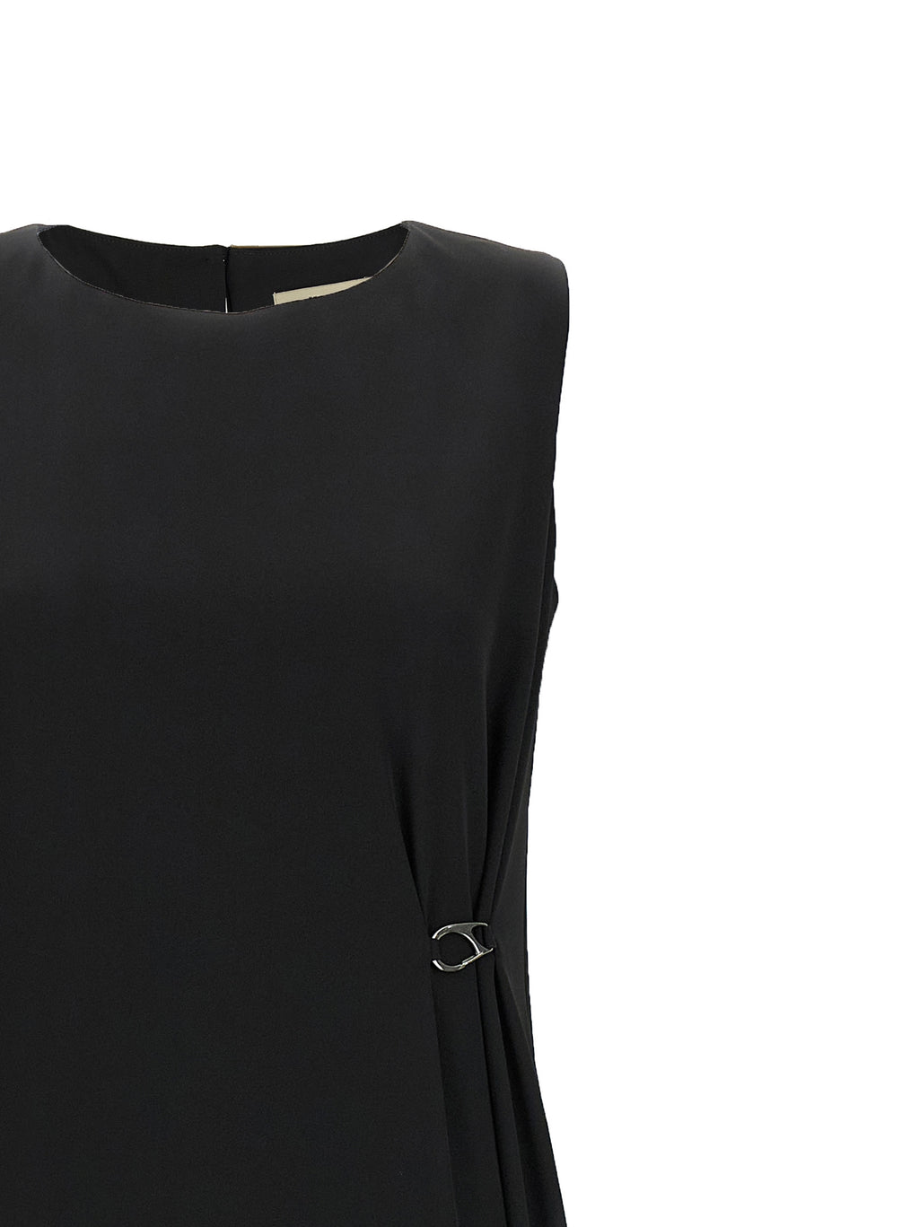 Black Polyester Long Dress