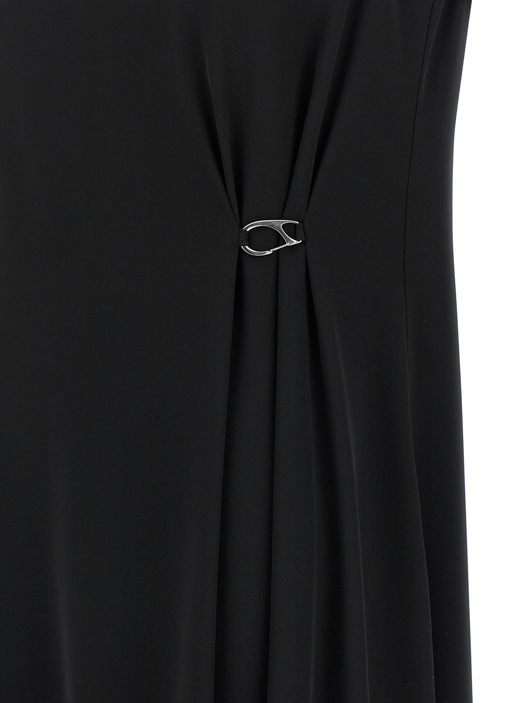 Black Polyester Long Dress