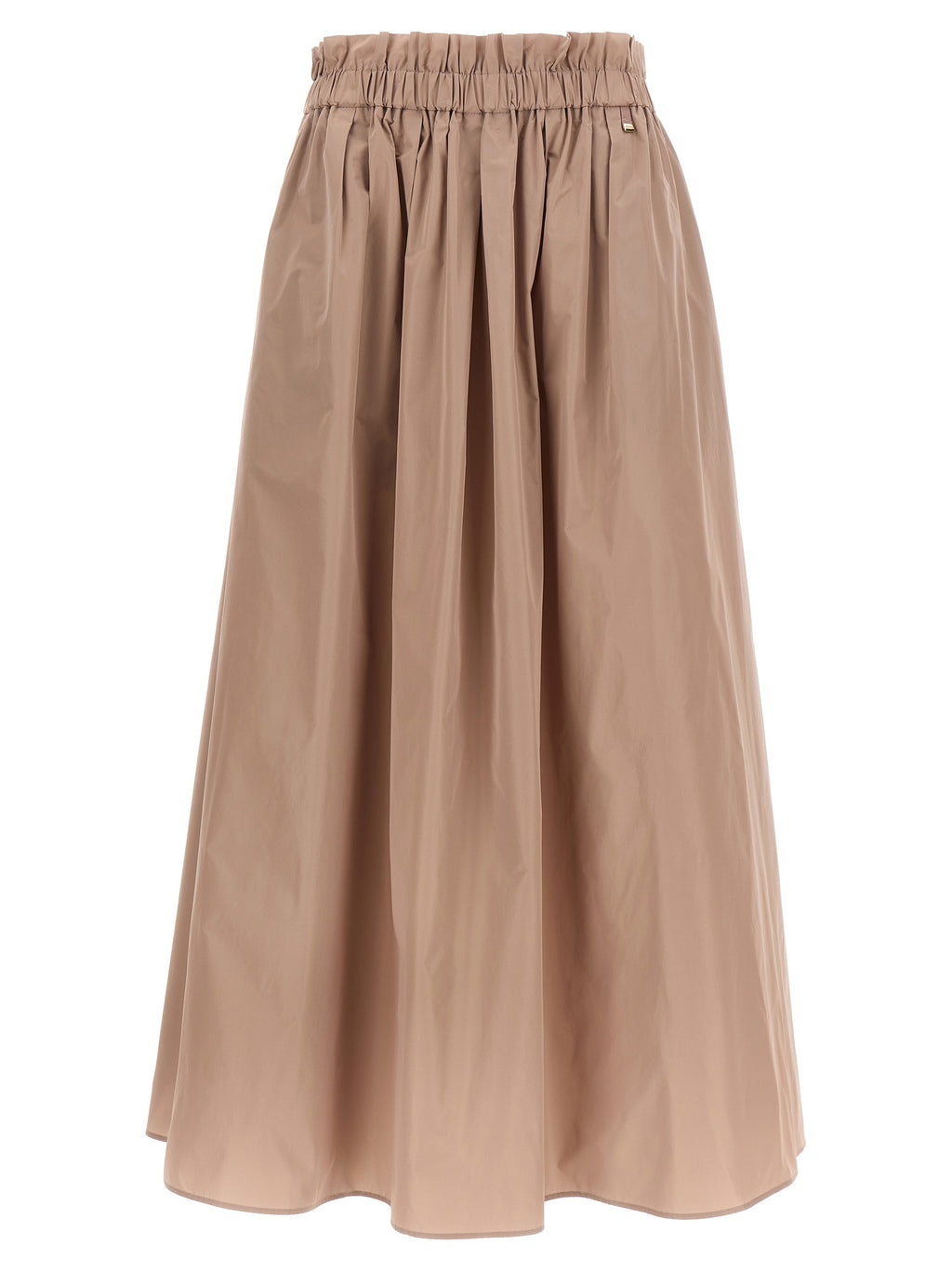Multicolor Polyester Midi Skirt