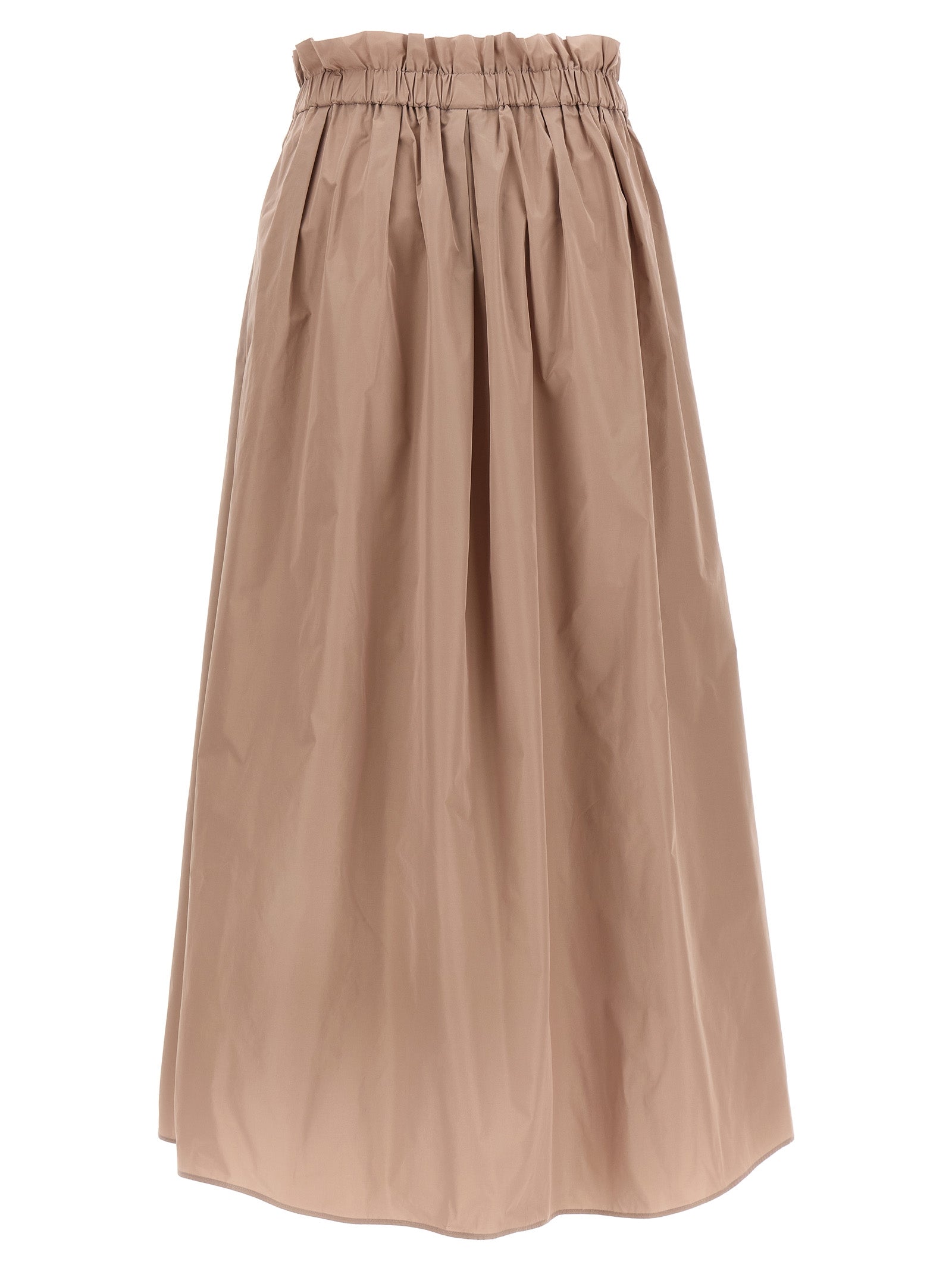 Multicolor Polyester Midi Skirt