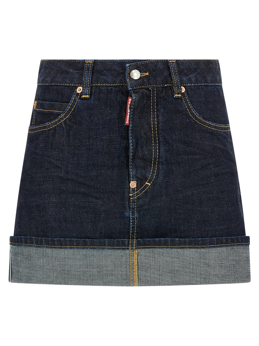 Blue Cotton Long Skirt