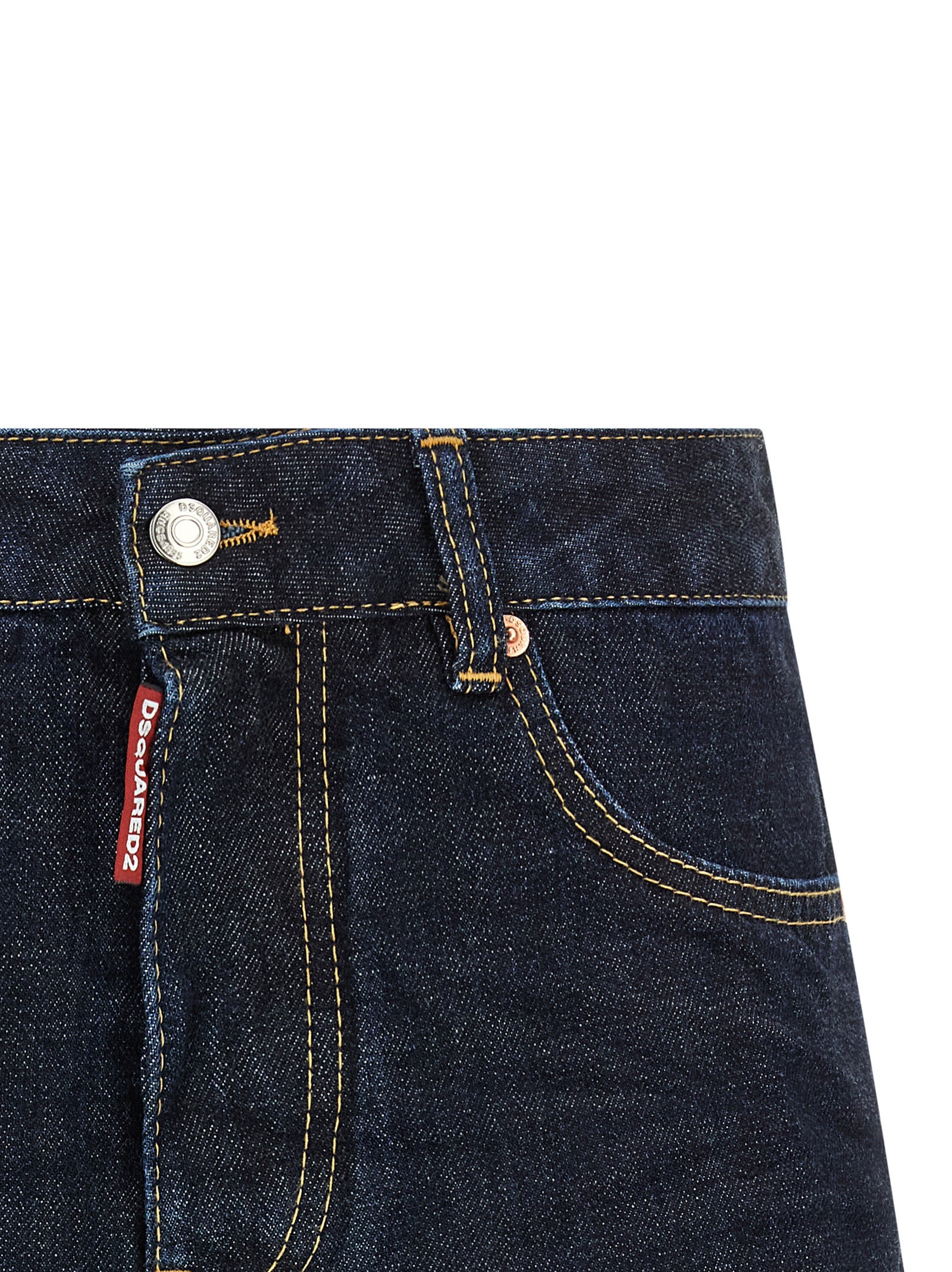Blue Cotton Long Skirt