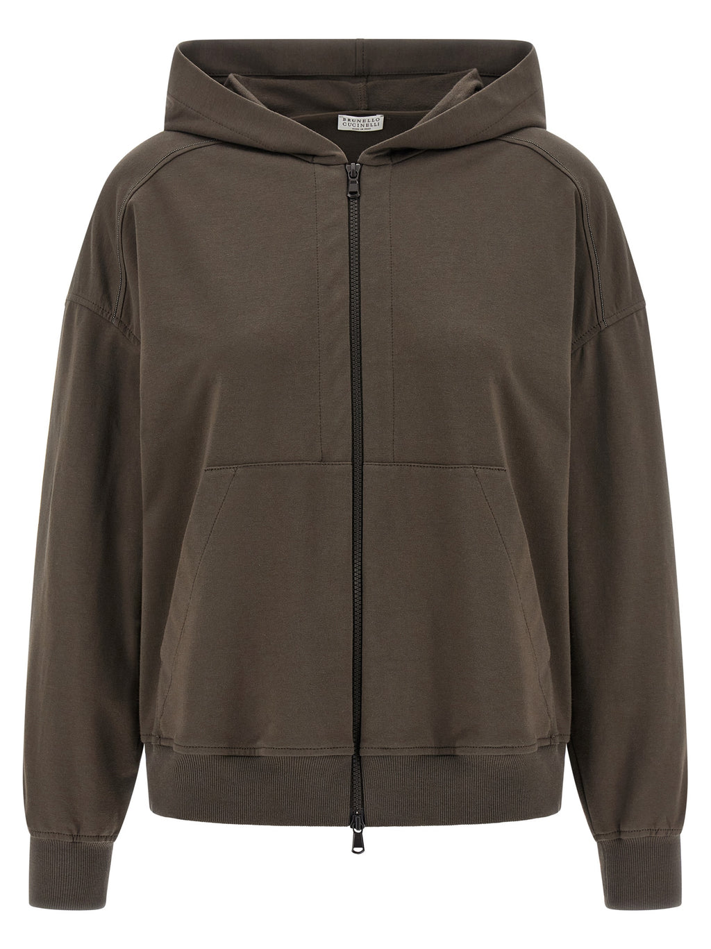 Brown Cotton Hoodie