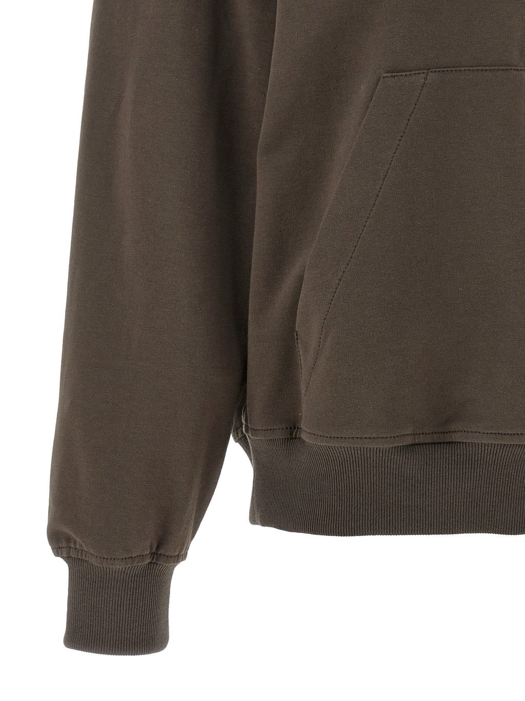 Brown Cotton Hoodie