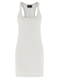 White Cotton Short Dress