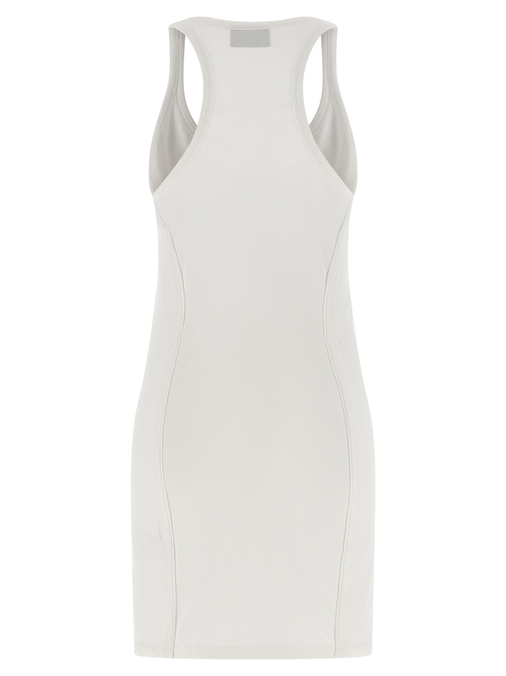 White Cotton Short Dress