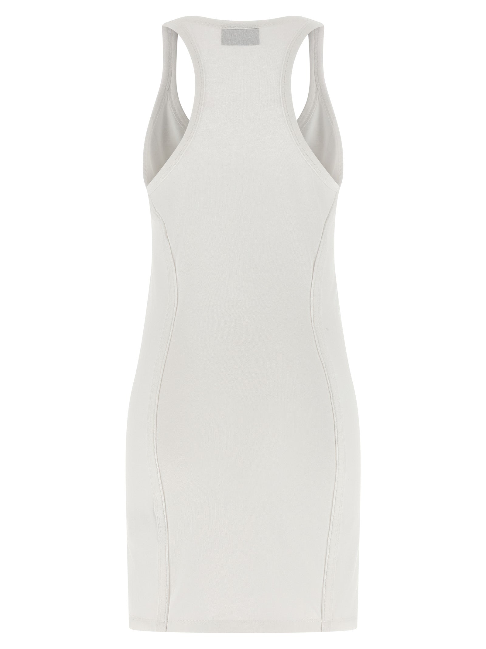 White Cotton Short Dress