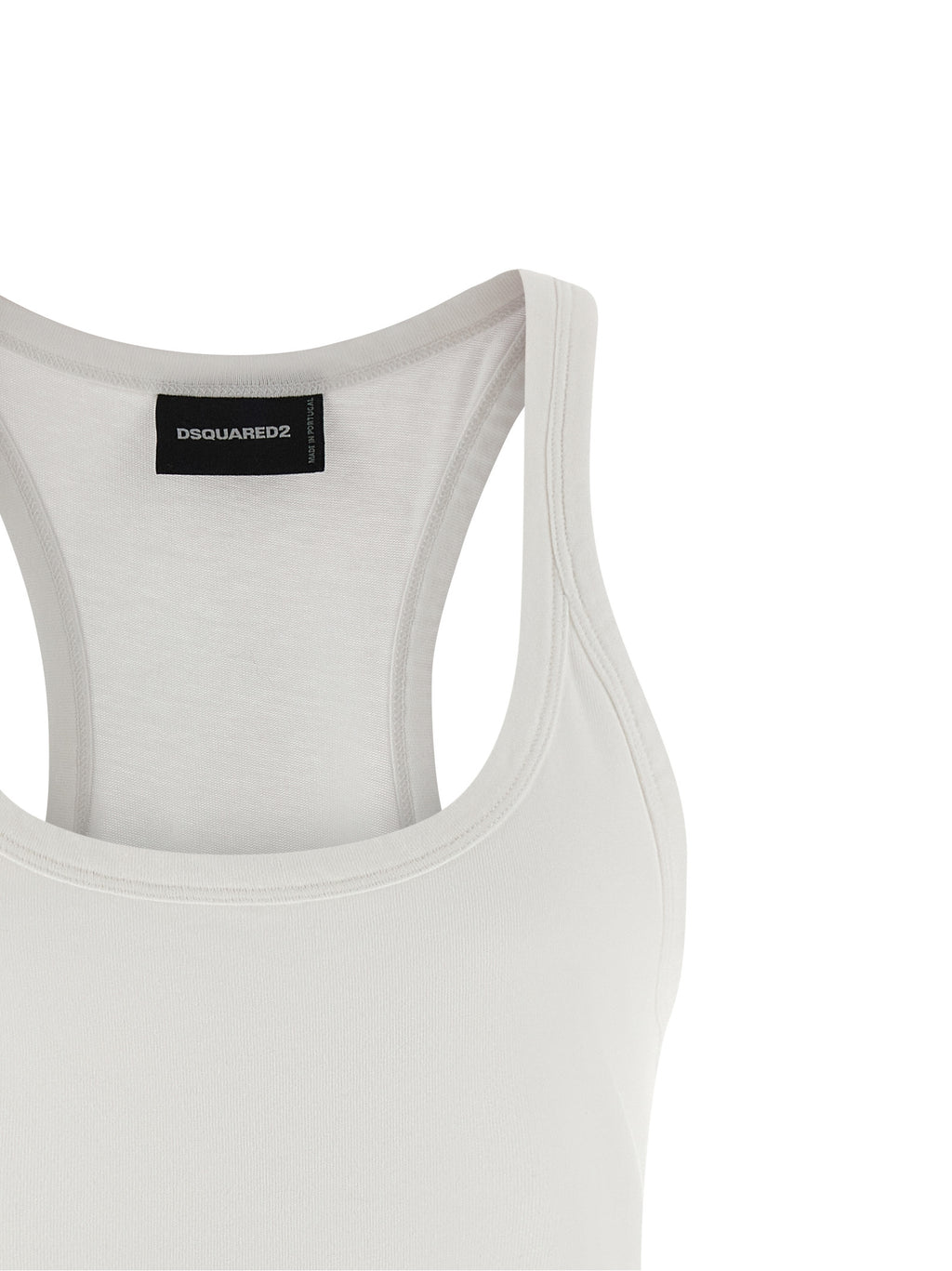 White Cotton Short Dress