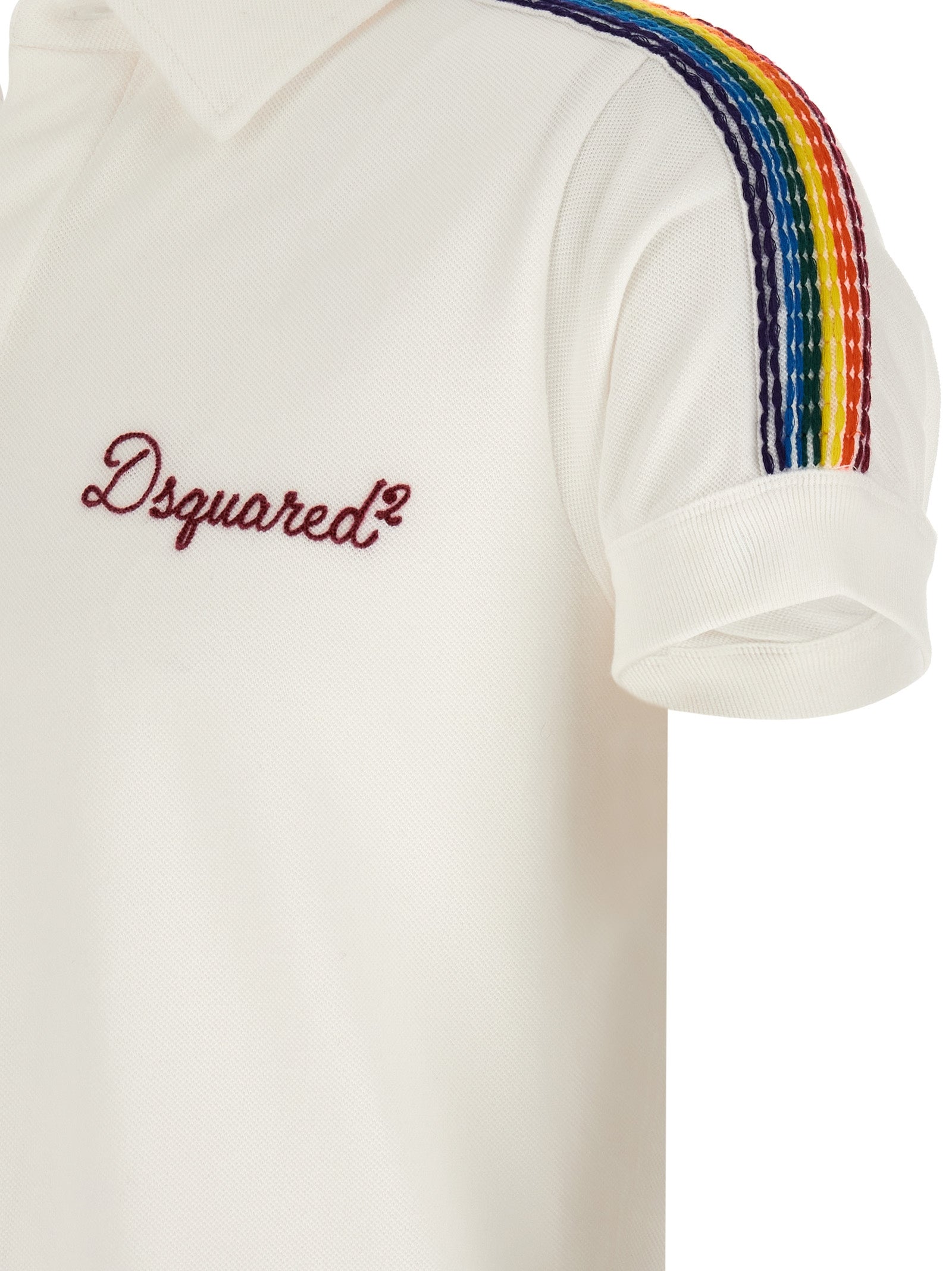 White Cotton Polo Shirt