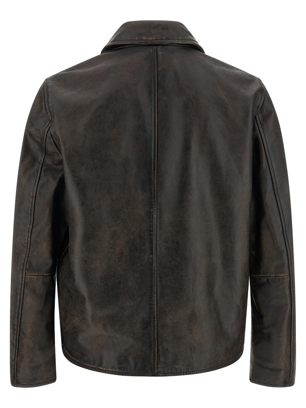 Brown Cowhide Leather Jacket