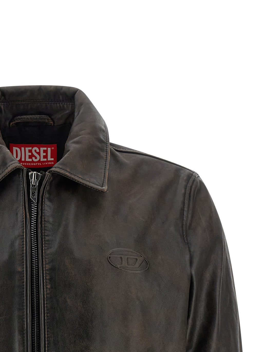 Brown Cowhide Leather Jacket