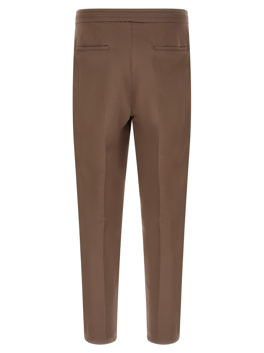 Brown Linen Casual Pants