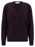 Purple Merino Wool Cardigan