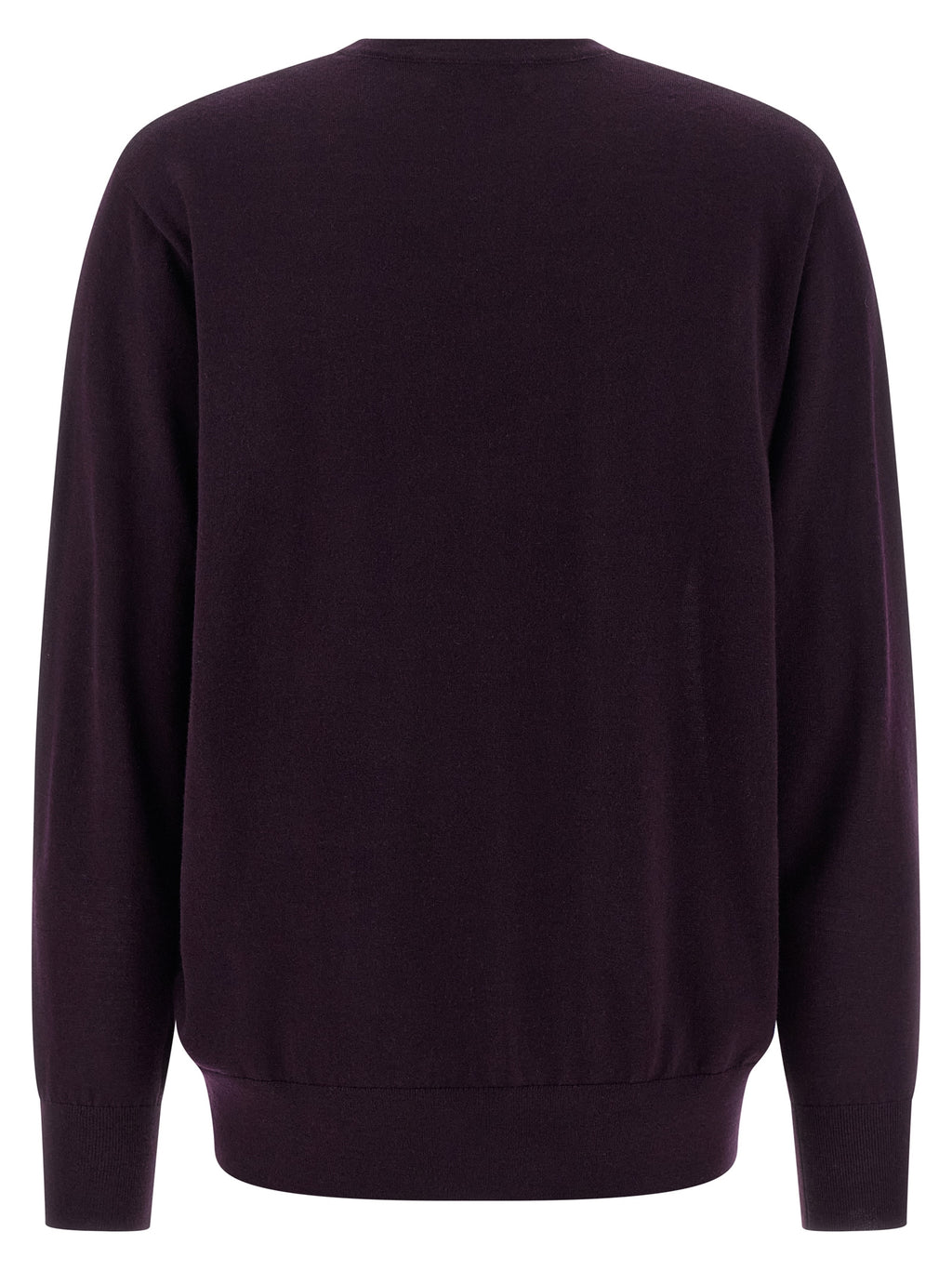 Purple Merino Wool Cardigan