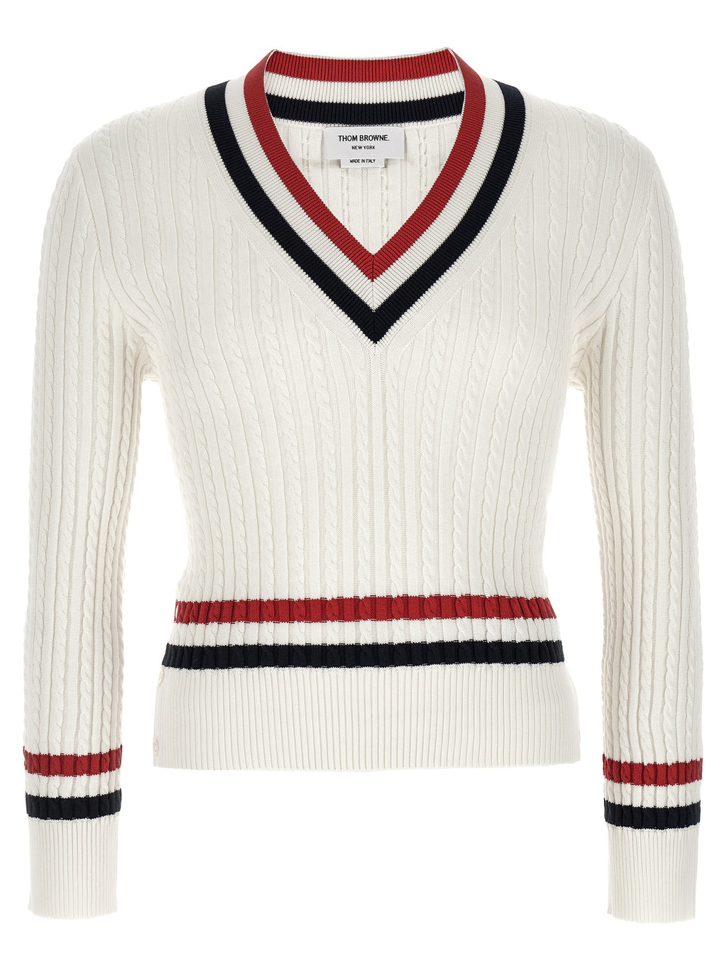 White Cotton Cardigan