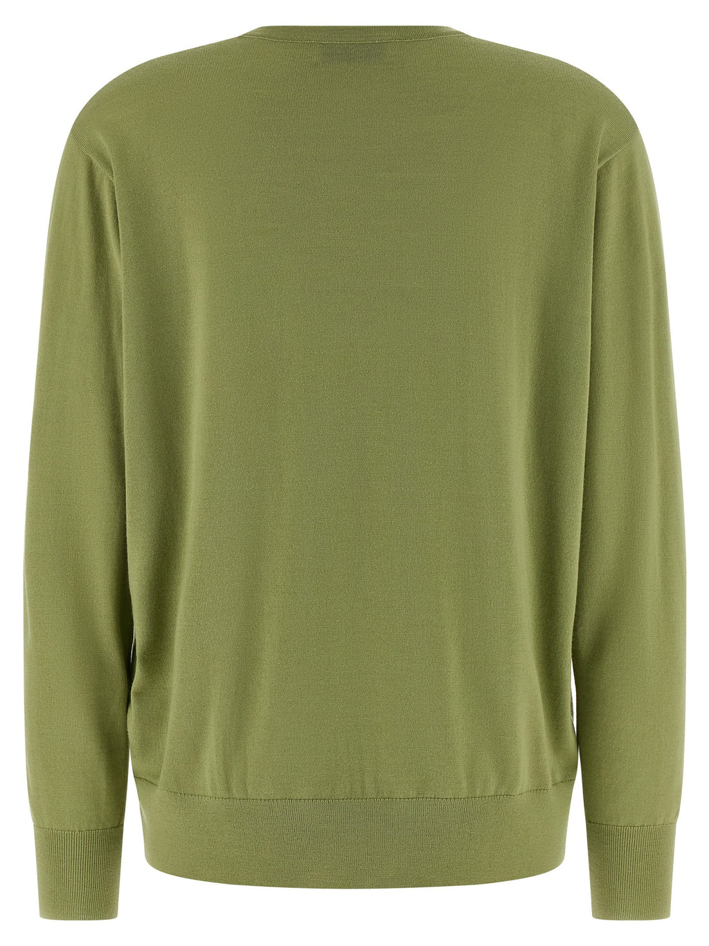 Bicolor Merino Wool Cardigan