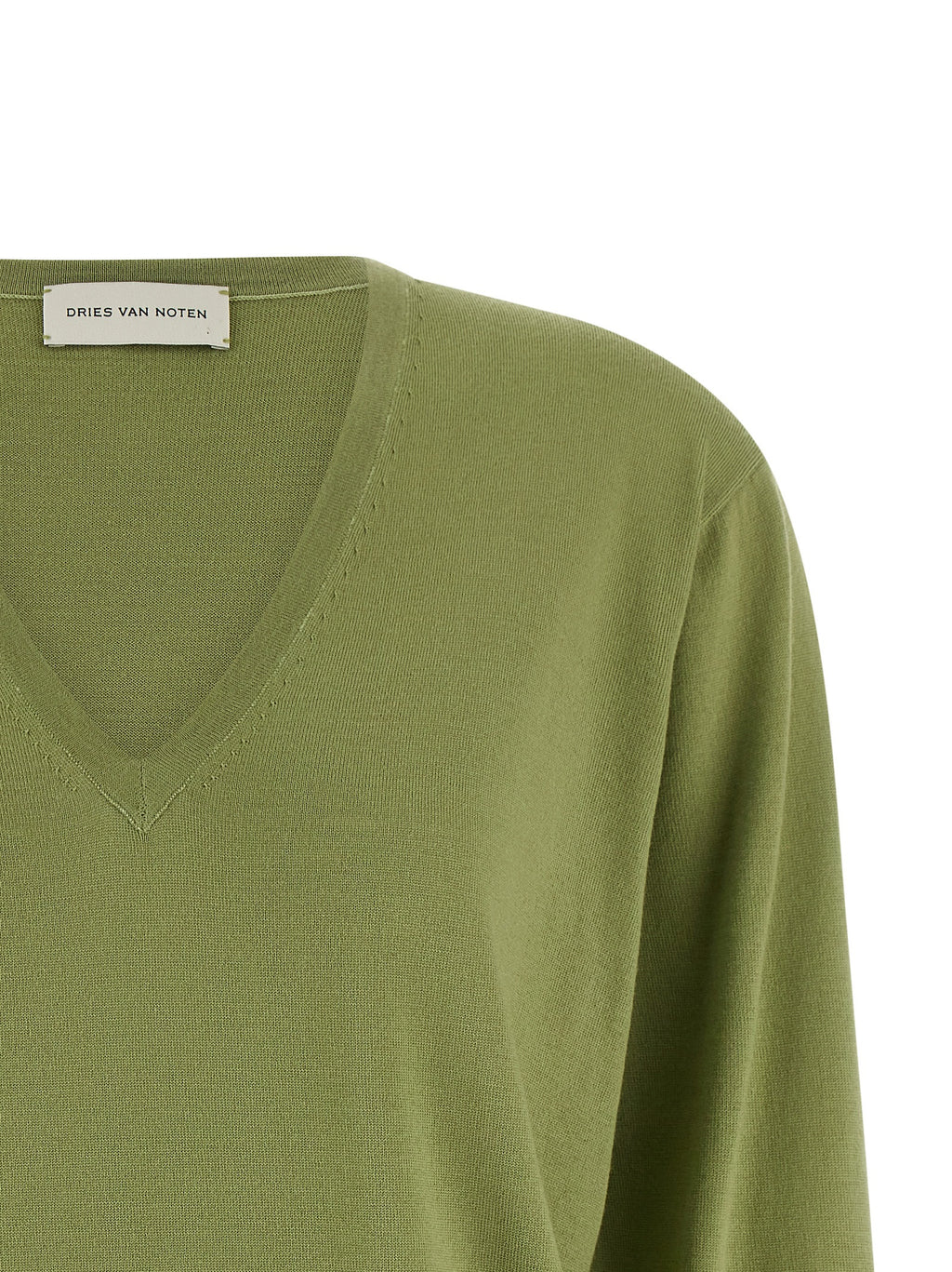 Bicolor Merino Wool Cardigan