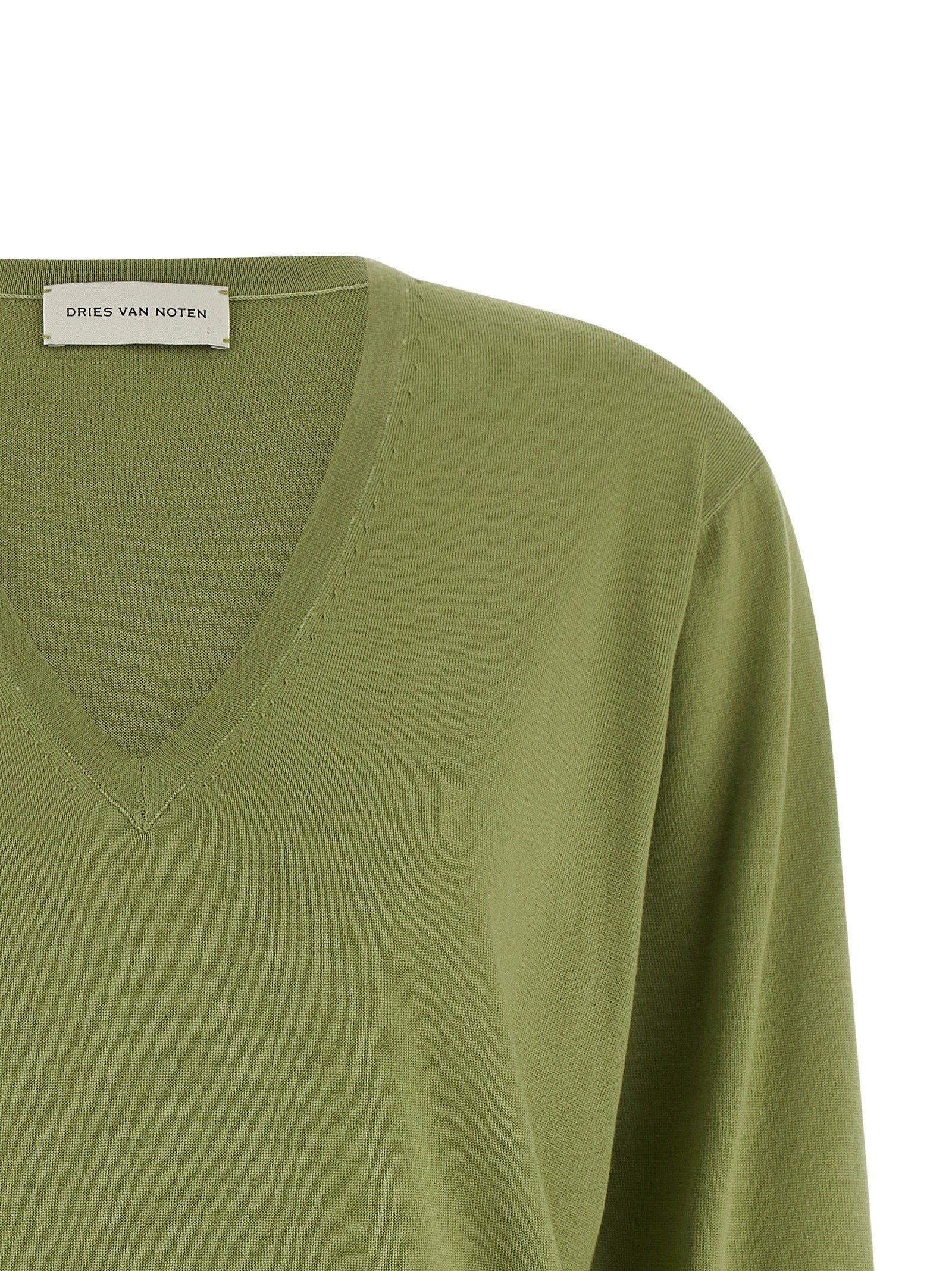 Bicolor Merino Wool Cardigan