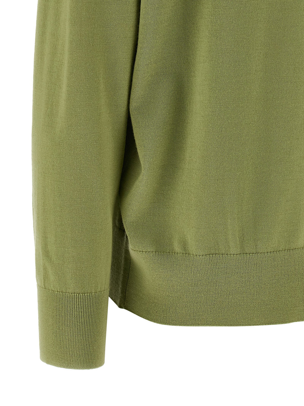Bicolor Merino Wool Cardigan
