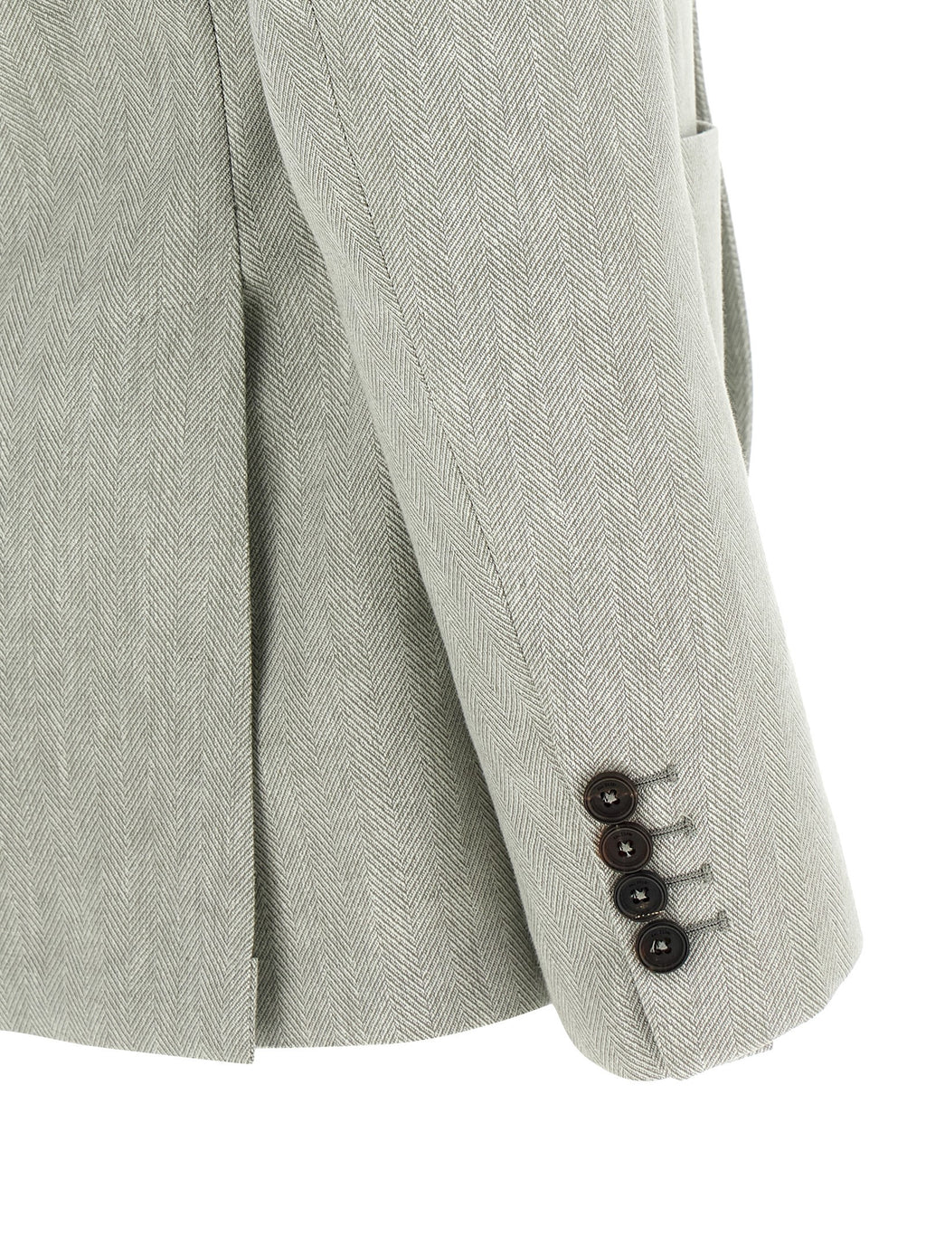 Bicolor Linen Blazer
