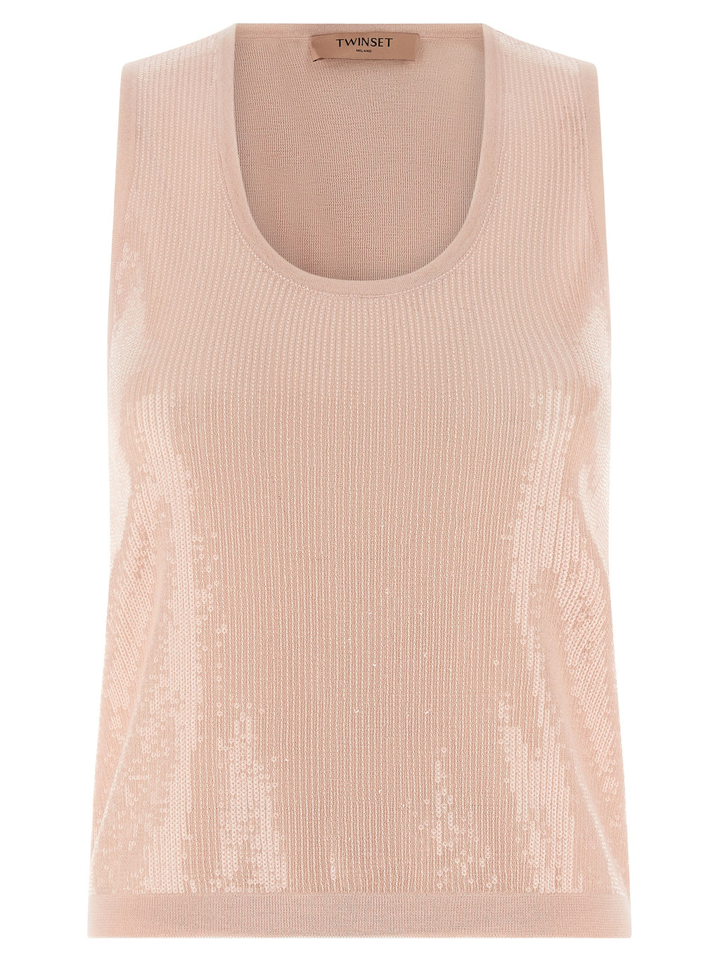 Multicolor Cotton Sleeveles T-Shirt