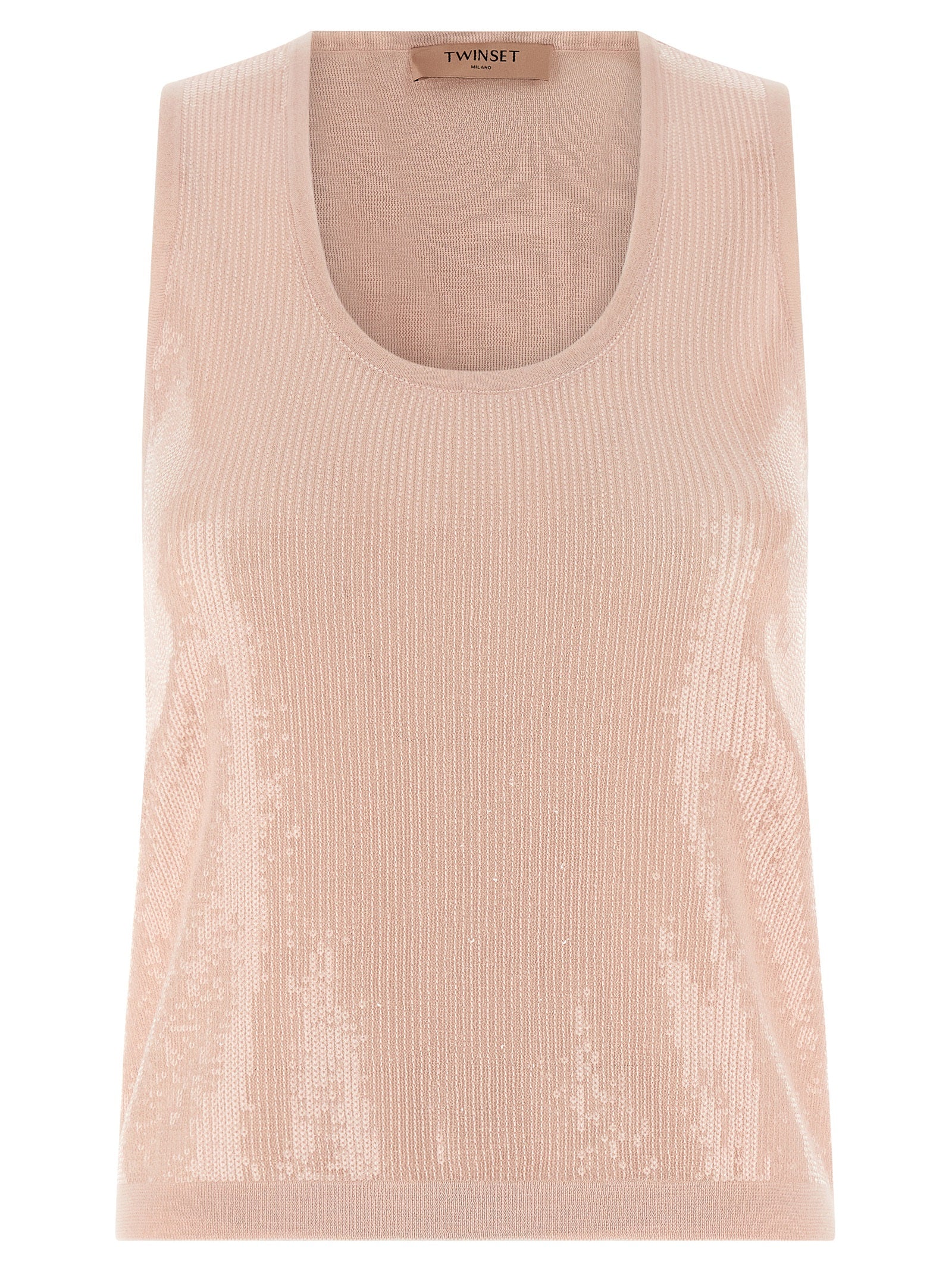 Multicolor Cotton Sleeveles T-Shirt