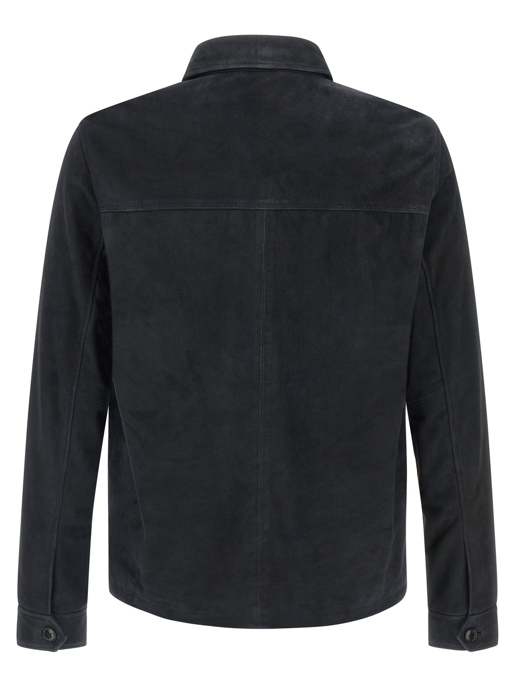 Blue Leather Leather Jacket