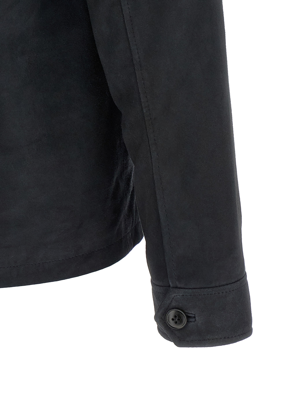 Blue Leather Leather Jacket