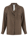 Brown Silk Blouse