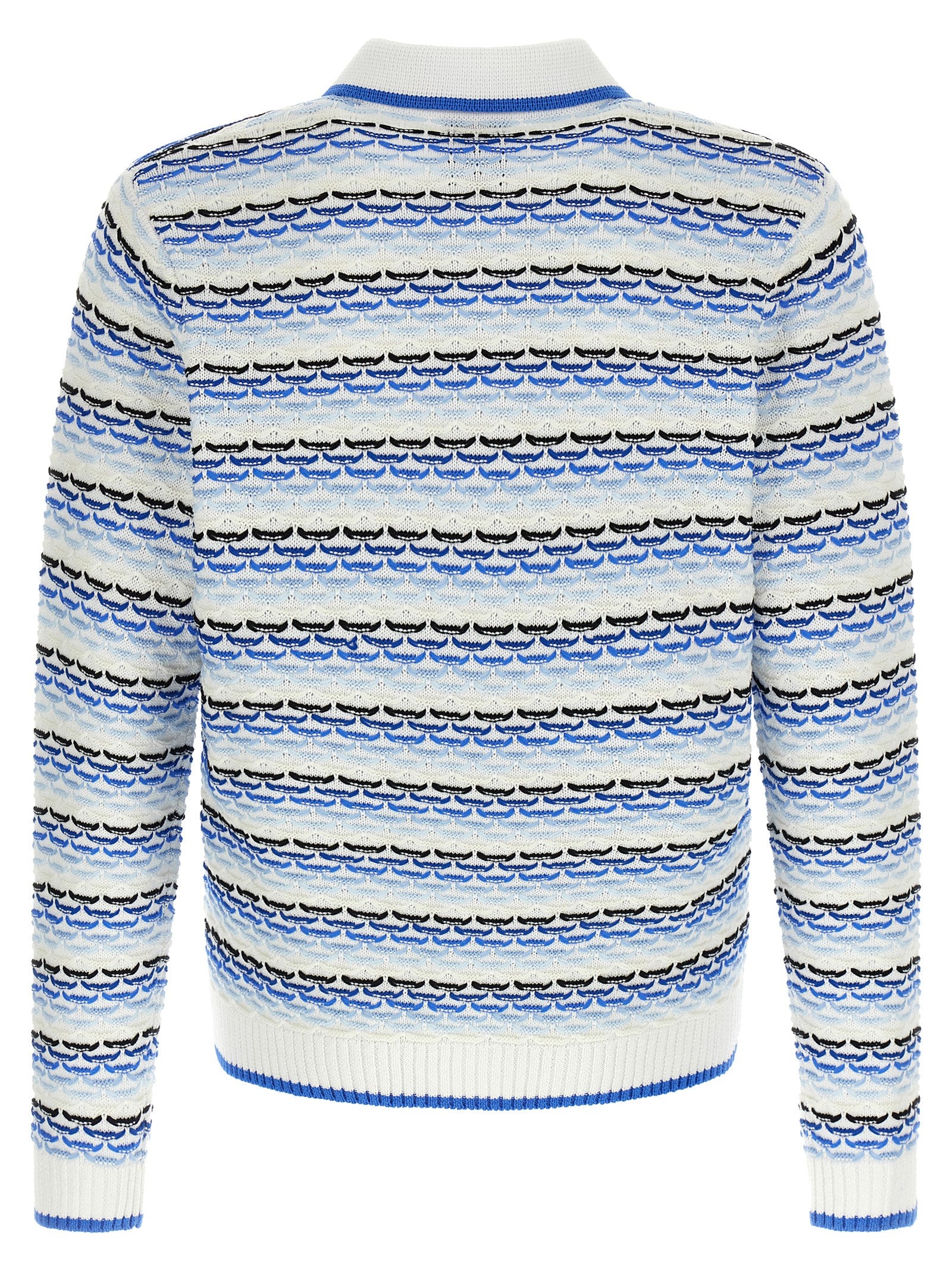 Blue Cotton Polo Shirt
